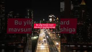 Green Card 100 yutish uchun nima qilish kerak [upl. by Auvil]