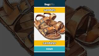 🇬🇧🇸🇪 sandals  sandaler  learn English  låt oss lära oss engelska [upl. by Araeic]