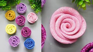 How to Make Foam Rose Flowers  Handmade Foam Flower DIY Crafts [upl. by Etom]