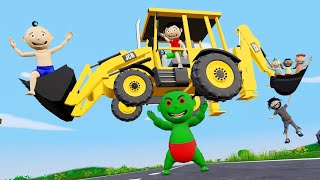 Pagal Bittu Sittu Aur Chirkut Wala Cartoon  Toy Jcb Wala Cartoon  Jcb Tractor  Gadi Wala Cartoon [upl. by Hjerpe]