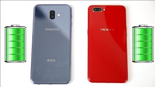 Galaxy J6 J6 Plus vs Oppo A3S battery Charging time test [upl. by Ydnelg]