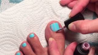 gel toenails using sensationail [upl. by Akirderf]