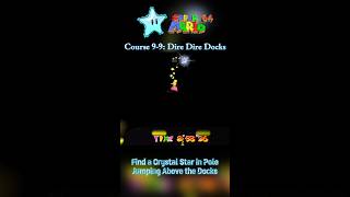 Super Mario 64 Crystal Stars  Dire Dire Docks quotPole Jumping Above the Docksquot [upl. by Johnath]