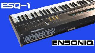 ENSONIQ ESQ1 Synth 1986  DEMO [upl. by Filberte]