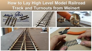 BBM1930s How to Lay High Level Model Railroad Track and Turnouts Weinert quotMein Gleisquot [upl. by Sharona]