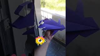 Avião de papel que voa e super foguete de papel que voa muito rápido Origami De Papel Fácil [upl. by Elsie]