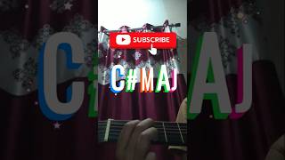 Cmajor chord on guitar guitar majorchord shortsviralshorts [upl. by Ynnej]