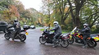 Scooters and Motorbikes leaving War Memorial Park [upl. by Nivets257]