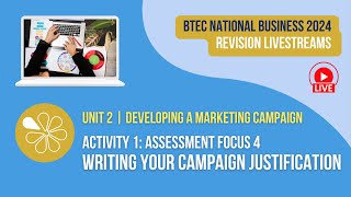 Writing your Justification AF4 for BTEC National Business Unit 2 [upl. by Lilyan]