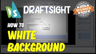 Draftsight How To White Background [upl. by Reinald471]