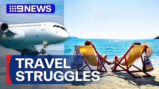 New figures show young Australians are struggling to afford holidays  9 News Australia [upl. by Lletniuq]