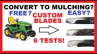 Convert Change to MULCHING Mower Cheap or Free Modify Stock Blades  Block Chute  6 Tests Can We [upl. by Kcinemod]