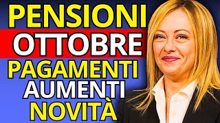 Pagamento Pensioni Ottobre 2024 Date Aumenti e Cedolino Completo [upl. by Letsirk]