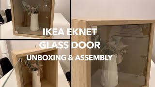 Ikea Eknet glass door assembly [upl. by Outlaw498]