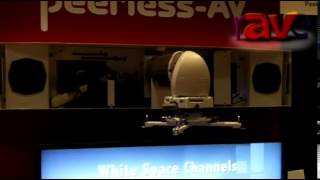 E4 AV Tour PeerlessAV Features Peer Air Wireless Short Throw Projector Mount with Speaker System [upl. by Nosiddam]