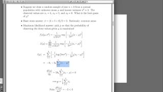 Introduce maximum likelihood estimation for logistic regression [upl. by Anilatac]