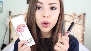 Kylie Jenner Lip Kit  “Candy K” Review  Dolce K Dupe amp Swatches [upl. by Sweyn]