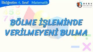 BÖLME İŞLEMİNDE VERİLMEYENİ BULMA [upl. by Neema]