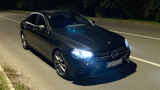 New MERCEDES ECLASS 2021 Facelift  MULTIBEAM LED lights demonstration amp test E220 d [upl. by Lole352]