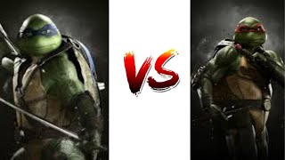 Leonardo VS Raphael INJUSTICE 2 [upl. by Yhtamit505]