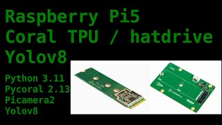 Raspberry Pi 5 Ep06  Coral TPU  hatdrive  Yolov8  Python 311 [upl. by Reteid710]