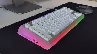 EO87 w Kailh Box Crystal Jade  Typing Test [upl. by Joly365]