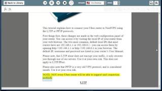 Set up NordVPN on Ubee router via L2TPPPTP protocol [upl. by Brenan]