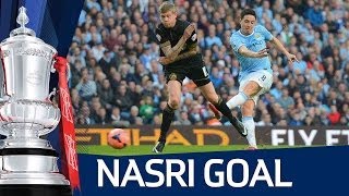 SAMIR NASRI GOAL Manchester City vs Wigan Athletic 12 FA Cup Sixth Round HD [upl. by Rehpotsrihc577]