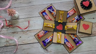 Chocolate explosion box tutorial How to make Explosion box Sheetal Khajure Ankalkote [upl. by Campney]