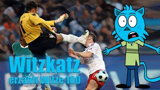 Witzkatz erzählt Witze 100 witzcartooncomedylustigcomedianfußballhundaffetiere [upl. by Silra]