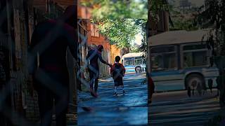 SpiderMan helps a bullied kid spiderman theamazingspiderman marvel shorts [upl. by Rabma]