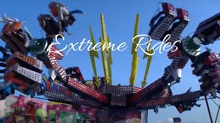 Extreme rides I Funfair I Various rides at Burntisland Fair [upl. by Uthrop]