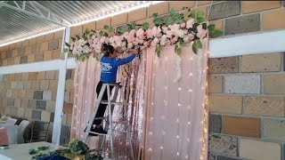 Decoración de Salón para Boda en color melón y dorado [upl. by Ferri630]