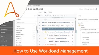 How to use Workload Management  Automation 360 [upl. by Eastlake]