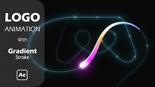 After Effects Tutorial  Pro Logo Animation with Gradient Stroke [upl. by Ellesirg279]