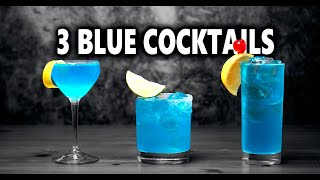 3 Easy Blue Cocktails [upl. by Peddada]