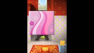 My Talking Tom Ep1 Talking Tom goes to the Bathroom [upl. by Elaweda]