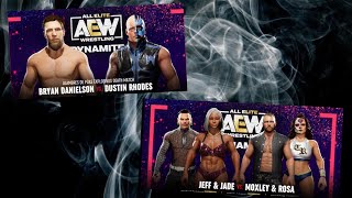 AEW Jeff Hardy amp Jade Cargill vs Moxley amp Tunder Rosa [upl. by Mohl583]