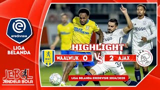 Hasil Laga RKC Waalwijk VS Ajax  Liga Belanda Eredivisie 20242025  Senin 300924 [upl. by Tenahs]