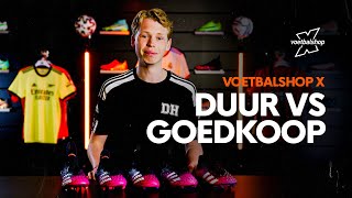 De verschillen  DURE vs GOEDKOPE voetbalschoenen  Review  Voetbalshopnl [upl. by Savior606]