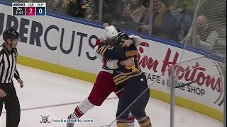 Jordan Staal vs Zach Bogosian Dec 22 2016 [upl. by Buckels]