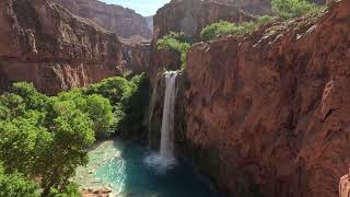 Discovering Havasu Falls A Hidden Gem in the Grand Canyon  Top View on our way to Camp site [upl. by Azaleah]