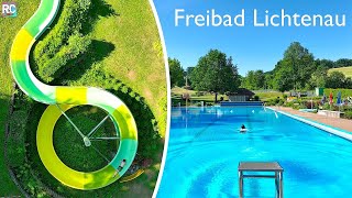 Freibad Lichtenau  Impressionen alle Attraktionen 2022 [upl. by Aracal913]