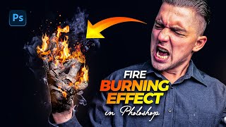 Create A Stunning Fire Effect In Photoshop [upl. by Llewkcor]