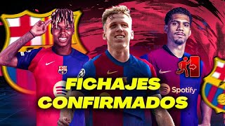 RUMORES Y FICHAJES YA CONFIRMADOS del FC BARCELONA [upl. by Yaakov]