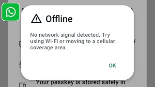 Fix WhatsApp No network signal detected Try using WiFi or moving to a cellular coverage area [upl. by Simona25]