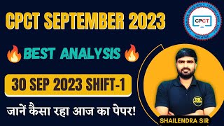 CPCT Paper Analysis  CPCT 30 Sep 2023 1 Shift Analysis  30 Sep first shift CPCT Exam Analysis [upl. by Pax]