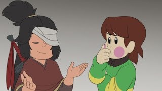 Interlopers Shots Buddy teaches Chara about neck breaks Undertale x LISA Animation [upl. by Epps]