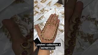 Dimed short nack set one gram gold jewelry collectionlike jewellery subscribe virelshort [upl. by Symon994]