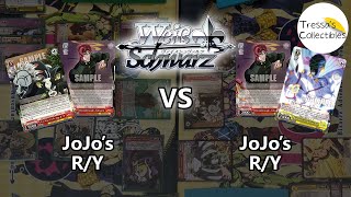 JoJos Bizarre Adventure RY vs JoJos Bizarre Adventure RY Weiss Schwarz [upl. by Kidd199]